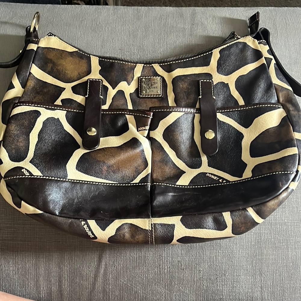 Dooney & Bourke Early 2000s Cow Print Leather Bag